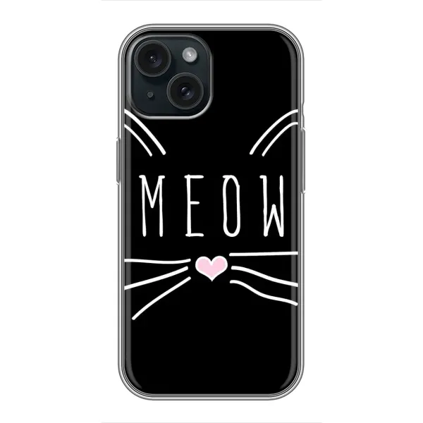 Чехол с рисунком «КОТИК MEOW» для iPhone 14 Чехол с рисунком «КОТИК MEOW» для iPhone 14