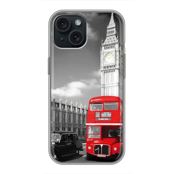 Чохол з малюнком «Червоний автобус» для iPhone 14