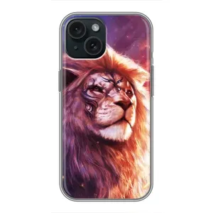 Чохол з картинкою на iPhone 14 (Кольоровий ЛЕВ)