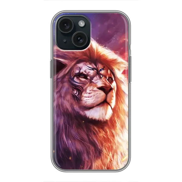 Чехол с рисунком «Красочный ЛЕВ» для iPhone 14 Чехол с рисунком «Красочный ЛЕВ» для iPhone 14