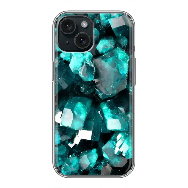 Чехол с рисунком «Кристалы» для iPhone 14