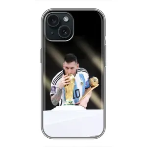 Чехлы Лео Месси Аргентина для iPhone 14 (Кубок Мира)