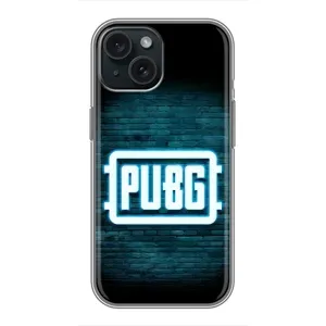 Чохол (TPU) з картинкою "Лого Пабг" на Айфон 14 (Лого PUBG)