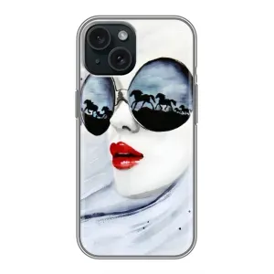 Чехол с картинкой Модные Девчонки iPhone 14 (Любительница коней)