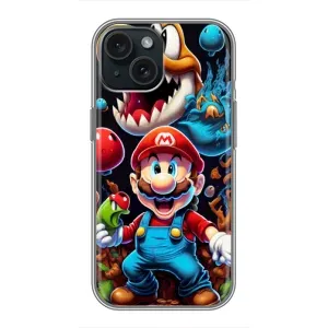 Чехол с рисунком «Марио» для iPhone 14