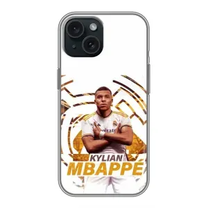 Чехол (TPU) с Футболистом на iPhone 14 (Мбаппе Реал)
