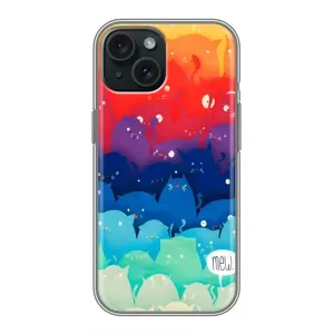 Силіконовий чохол з котиком для iPhone 14 (Mew)
