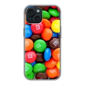 Чохол з зображенням смачної їжі для iPhone 14 (Різнокольорові M&M'S)
