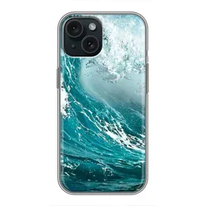 Летний Чехол на iPhone 14 (Морская волна)
