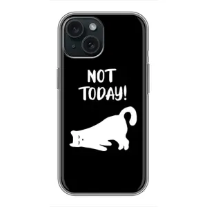 Бампер з зображенням Котиків для Айфон 14 (Not Today)