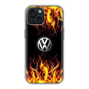 Чохол "Фольксваген" для iPhone 14 (Вогняний Лого)