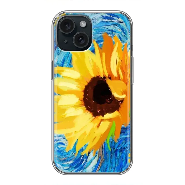 Чехол с рисунком «Подсолнух цветок» для iPhone 14 Чехол с рисунком «Подсолнух цветок» для iPhone 14