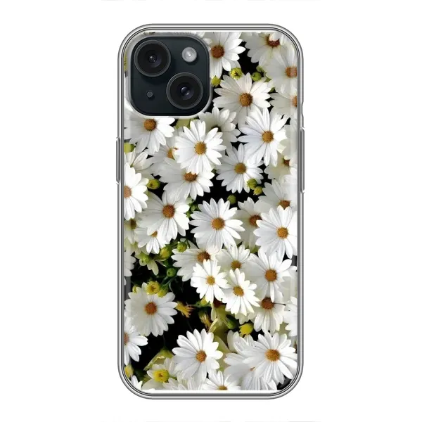 Чехол с рисунком «Рамка в ромашках» для iPhone 14 Чехол с рисунком «Рамка в ромашках» для iPhone 14