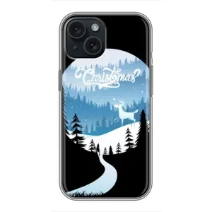 Силіконовий бампер на різдво для iPhone 14 (Різдвяний Олень)