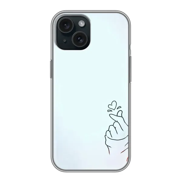 Чехол с рисунком «Сердце на голубом» для iPhone 14 Чехол с рисунком «Сердце на голубом» для iPhone 14