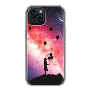Силиконовые Чехлы Любимому человеку для iPhone 14 (Шарики в небе)