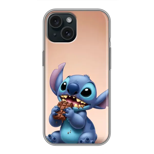 Чехол с рисунком «Стич с шоколадом» для iPhone 14 Чехол с рисунком «Стич с шоколадом» для iPhone 14