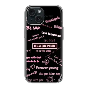 Чехлы с картинкой для iPhone 14 (Стиль блэкпинг)