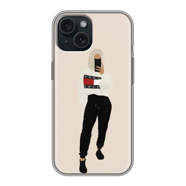 Чехол с рисунком «Стильная» для iPhone 14
