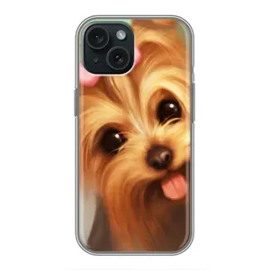 Чохол (ТПУ) Милі песики для iPhone 14 (Йоркширський тер'єр)