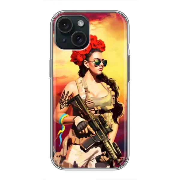 Чехол с рисунком «Женщина солдат» для iPhone 14 Чехол с рисунком «Женщина солдат» для iPhone 14
