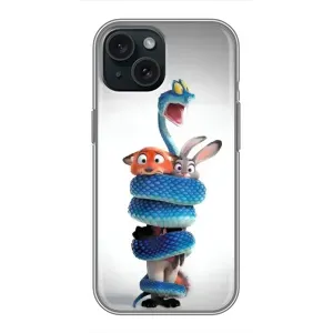 Силиконовый чехол с принтом Зоотрополіс для iPhone 14 (Змея Зоо)