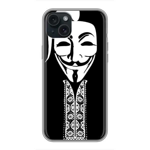 Чехол с рисунком «Анонимус» для iPhone 14 Plus Чехол с рисунком «Анонимус» для iPhone 14 Plus