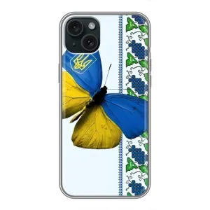 Чохол з Українською символікою на Айфон 14 Плюс (Метелик)