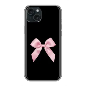 Чехол банты для iPhone 14 Plus (Бант на черном)