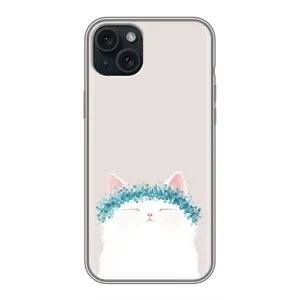 Чохол на тематику: Коти для iPhone 14 Plus (Білий котик)
