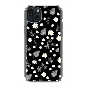 Чехлы с тематикой "ЦВЕТЫ" на iPhone 14 Plus (цветение на чорном)