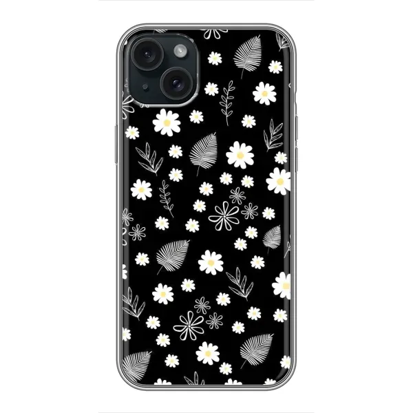Чехол с рисунком «цветение на чорном» для iPhone 14 Plus