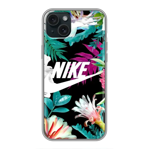 Чехол с рисунком «Цветочный Nike» для iPhone 14 Plus