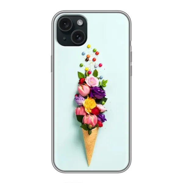 Чехол с рисунком «Цветок-мороженное» для iPhone 14 Plus