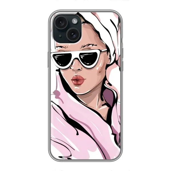 Чехол с рисунком «Девушка в халате» для iPhone 14 Plus