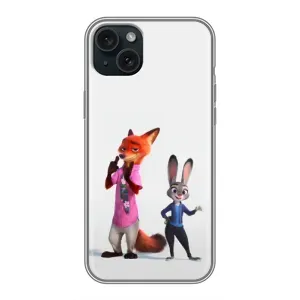 Силиконовый чехол с принтом Зоотрополіс для iPhone 14 Plus (Джуди и Ник)