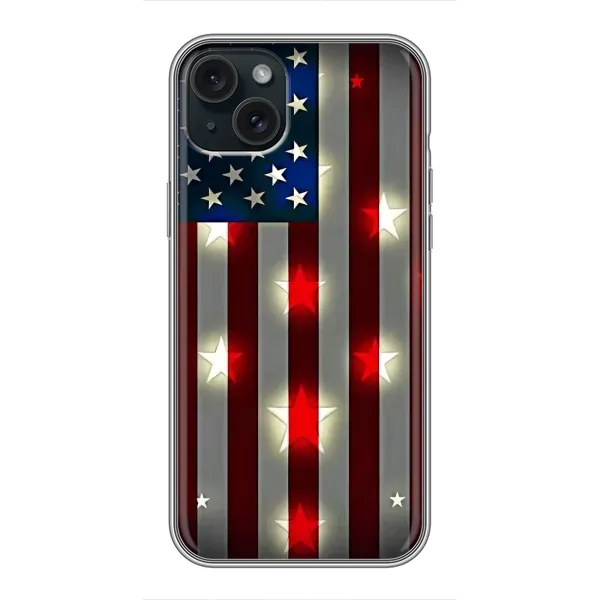 Чехол с рисунком «Флаг США 2» для iPhone 14 Plus