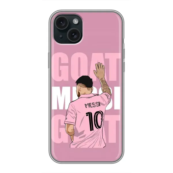 Чехол с рисунком «GOAT MESSI» для iPhone 14 Plus
