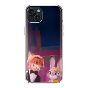 Силиконовый чехол с принтом Зоотрополіс для iPhone 14 Plus (Главные герои)