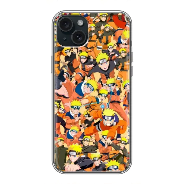 Чехол с рисунком «Коллаж Наруто» для iPhone 14 Plus