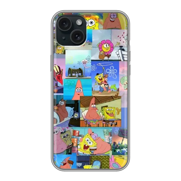 Чехол с рисунком «Комиксы Спанч Боб» для iPhone 14 Plus