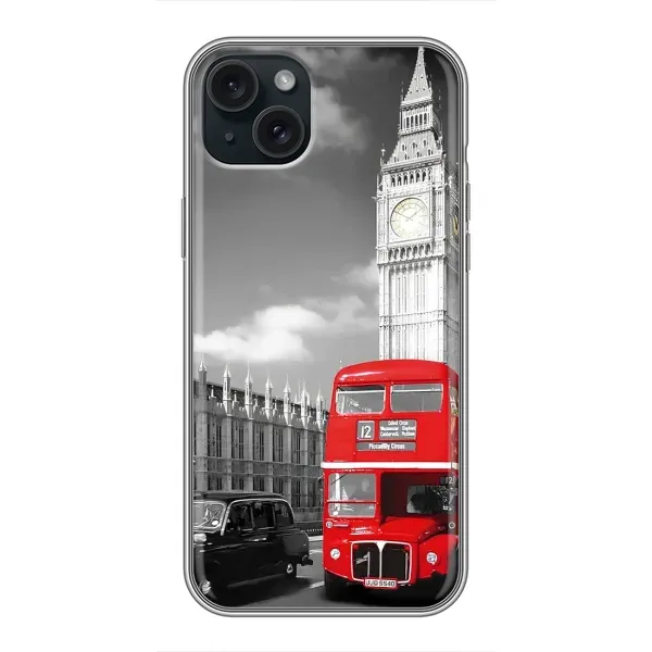 Чохол з малюнком «Червоний автобус» для iPhone 14 Plus