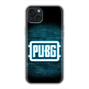 Чехол (TPU) с картинкой "Лого Пабг" на Айфон 14 Плюс (Лого PUBG)