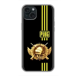 Чехол (TPU) с картинкой "Лого Пабг" на Айфон 14 Плюс (Лого PUPG)