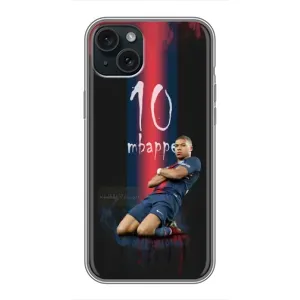Чехол (TPU) с Футболистом на iPhone 14 Plus (MBAPPE 10)