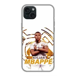 Чехол (TPU) с Футболистом на iPhone 14 Plus (Мбаппе Реал)