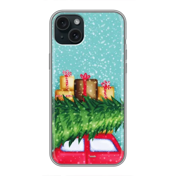 Чехол с рисунком «Новогодние подарки» для iPhone 14 Plus