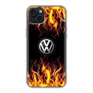 Чехол "Фольксваген" для iPhone 14 Plus (Огненный Лого)