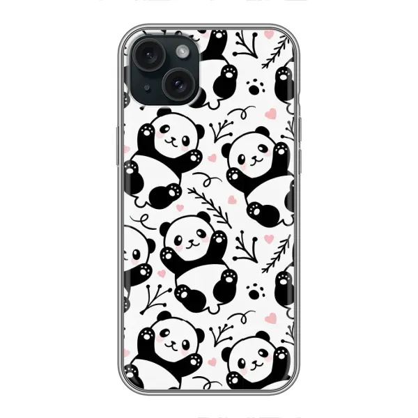 Чехол с рисунком «Пандочки» для iPhone 14 Plus