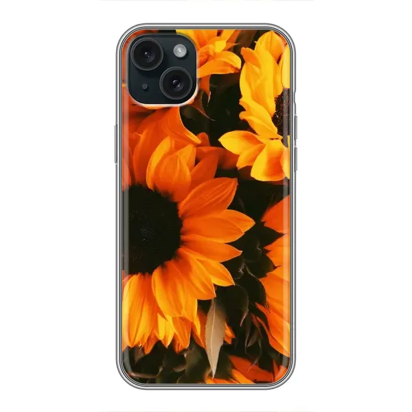 Чехол с рисунком «подсолнухи» для iPhone 14 Plus Чехол с рисунком «подсолнухи» для iPhone 14 Plus
